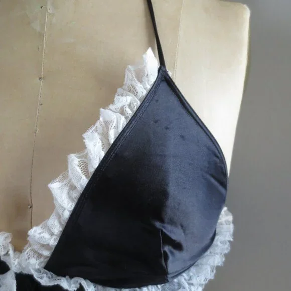 Vintage Victoria's Secret Black Halter Sheer Corset - NWOT - Picture 5 of 6